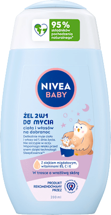 Żel 2w1 do mycia ciała i włosów na dobranoc NIVEA BABY