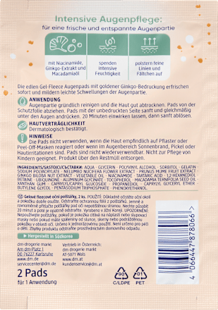 Augenpads Gel-Fleece (1 Paar) Balea