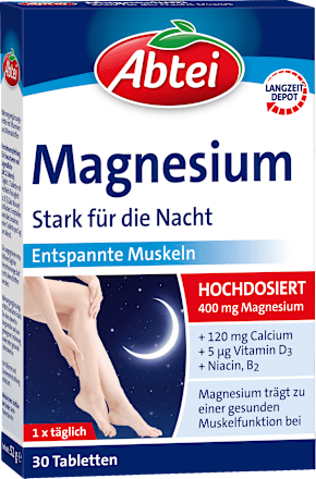 Magnesium Stark für die Nacht Tabletten Abtei