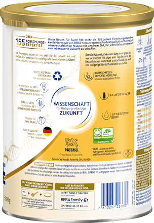 Anfangsmilch Supreme Pre von Geburt an Nestlé BEBA