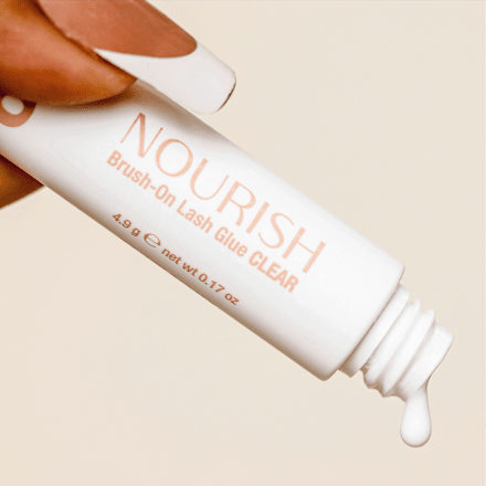 Wimpernkleber Nourish Brush-On Clear DUO