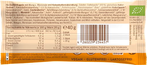 Fruchtkugeln White Delights Mango-Maracuja foodloose