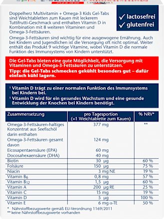 Multivitamin + Omega 3 Kids Doppelherz