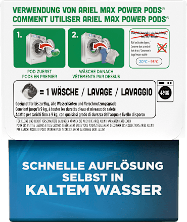 Vollwaschmittel Pods Max Power ARIEL
