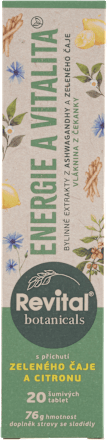 šumivé tablety Energie a Vitalita Revital botanicals