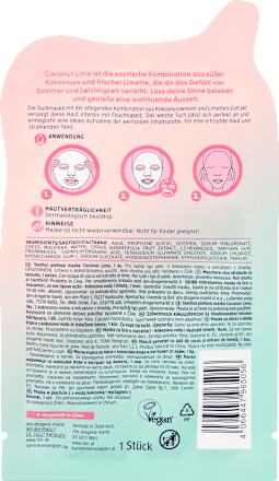 Tuchmaske Coconut Lime  Balea