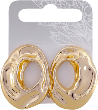 Apstraktne minđuše u zlatnoj boji  avanti