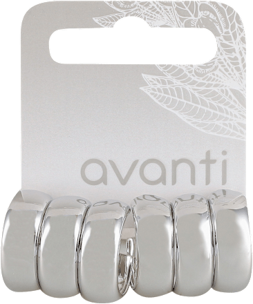 Minđuše alke u srebrnoj boji avanti