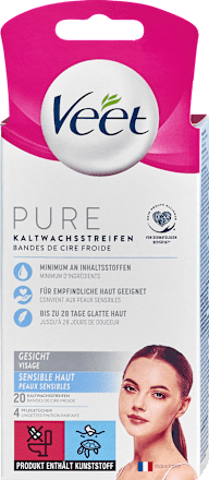 Kaltwachsstreifen Pure Gesicht Veet
