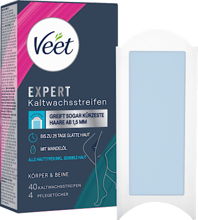 Kaltwachsstreifen Expert Körper & Beine Veet