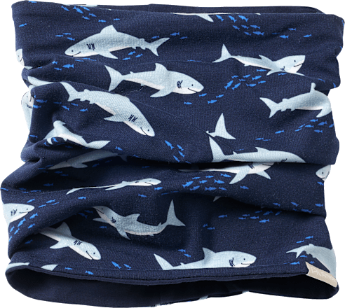 Loop Schal Pro Climate mit Hai-Muster, blau ALANA