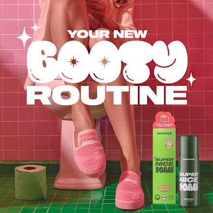 Feuchtschaum für Toilettenpapier  nevernot