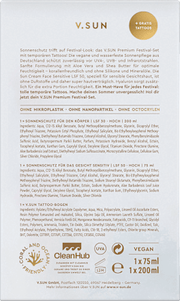 Sonnenschutz Festival Set V.SUN