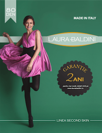 Dres damă Skin 80DEN negru M3 LAURA BALDINI