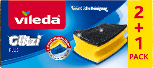 Glitzi PLUS sunđer za posuđe  vileda