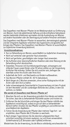 Warzen Entferner Pflaster Doppelherz med