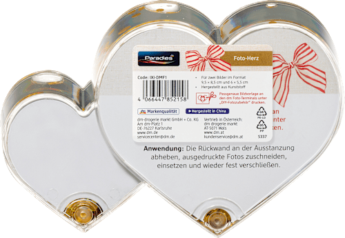 Foto okvir s gliterom – par srca, više vrsta Paradies