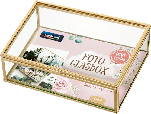 Foto staklena kutija za slike, više vrsta Paradies