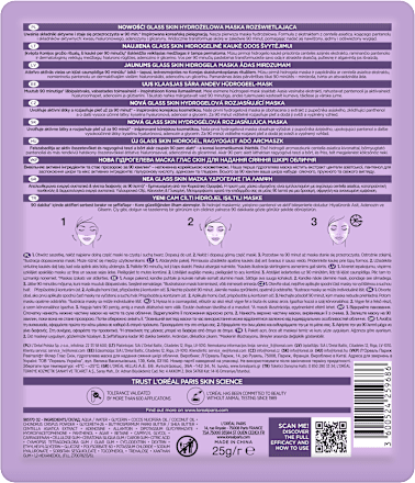 Glass Skin Jelly maska za lice u maramici L'ORÉAL PARiS REVITALIFT