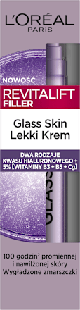 Lekki krem Revitalift Filler Glass Skin L'ORÉAL PARiS