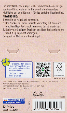 Naljepnice za nokte Golden Glam trend !t up