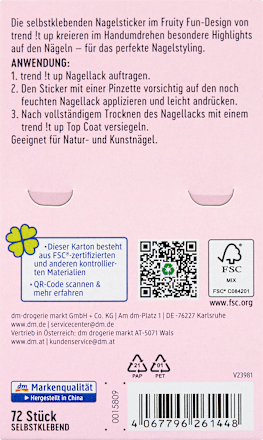 Naljepnice za nokte Fruity Fun trend !t up