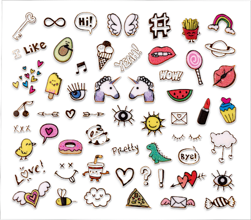 Nagelsticker Hey, Be Happy essence