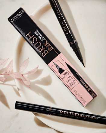 Eyeliner Brush Ink Tattoo Waterproof 010 Black CATRICE