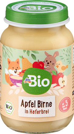 Frucht & Getreide Apfel & Birne in Haferberei ab dem 5. Monat dmBio