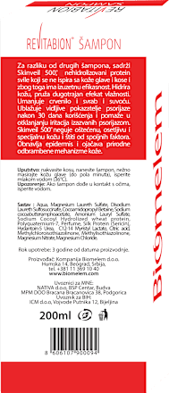Šampon  sa proteinom svile SkinVeil 500 REVITABION