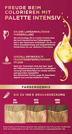 Haarfarbe Poly 10-0 200 Helles Naturblond Palette