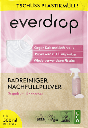 Badreiniger Nachfüllpack Grapefruit & Rhabarber everdrop