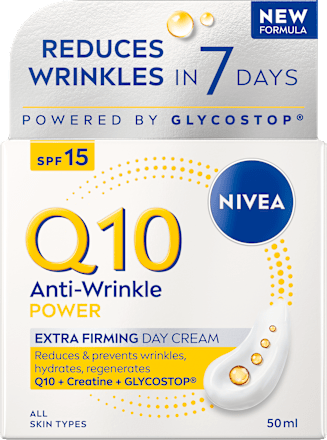 Dnevna krema proti gubam Q10 Anti-Wrinkle Power, ZF 15 NIVEA