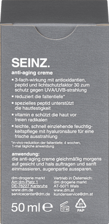 Anti-Aging Creme SEINZ.