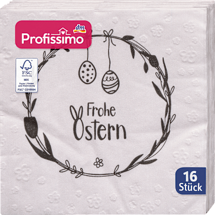Cocktailservietten "Ostergruß" (25x25 cm) Profissimo