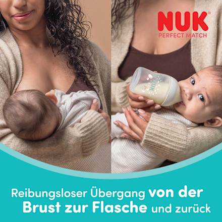 Babyflasche Perfect Match weiß, von Geburt an, 150 ml NUK