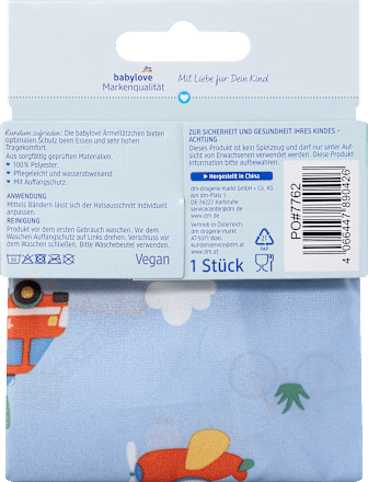 Ärmellätzchen blau, Fahrzeuge babylove