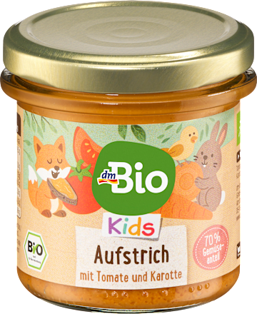 Aufstrich Kinder Tomate & Karotte ab 3 Jahre  dmBio