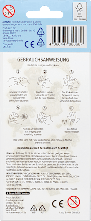 Kinder Haut-Tattoos Lustig-Bunt SauBär