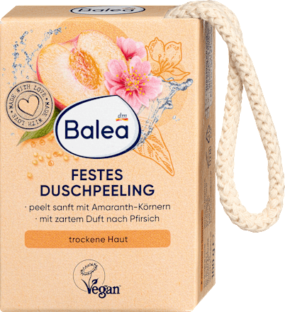 Festes Körperpeeling Pfirsich Balea