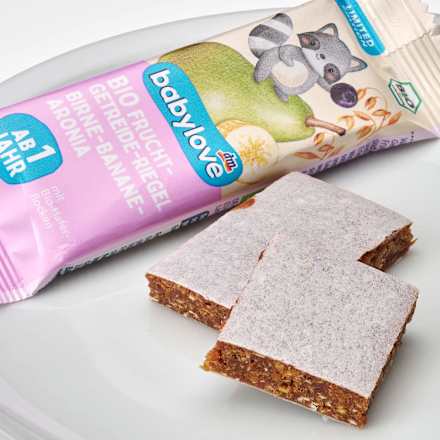 Frucht-Getreide-Riegel Birne, Banane, Aronia ab 1 Jahr babylove
