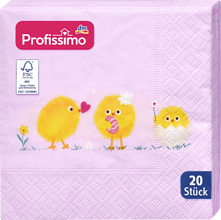 Cocktailservietten "Frühlingsfreunde" (25x25 cm) Profissimo