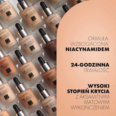 Podkład HD Liquid Coverage Foundation 010 Light Beige CATRICE