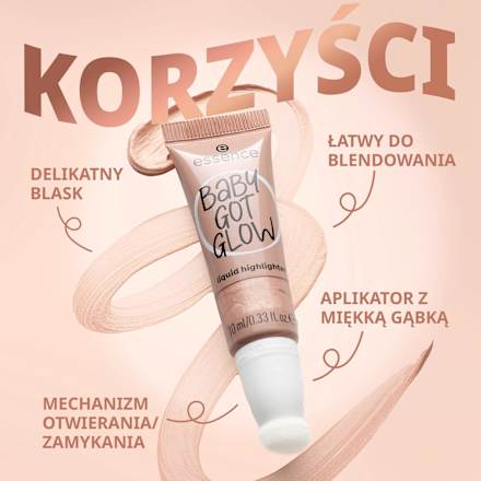 Rozświetlacz w płynie BABY GOT GLOW liquid highlighter 10 essence