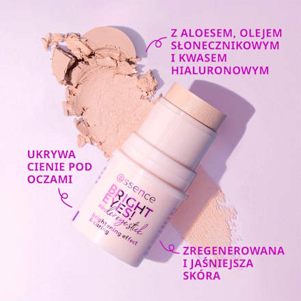 Sztyft pod oczy BRIGHT EYES! under eye stick 01 Soft Rose essence