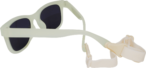 Sonnenbrille Kids, weißes Gestell mit Gummiband SUNDANCE