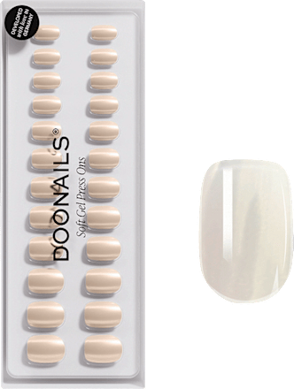 Künstliche Nägel, Soft Gel Press Ons Toffee Extra Short Square Doonails