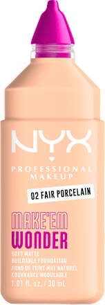 Make up Make 'EM Wonder - 02 Fair Porcelain NYX PROFESSIONAL MAKEUP