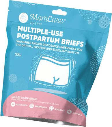 Popôrodné nohavičky, veľ. 2XL - biele MomCare