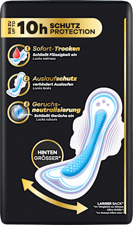 Ultra-Binden Secure Night 4 mit Flügeln, Big Pack always